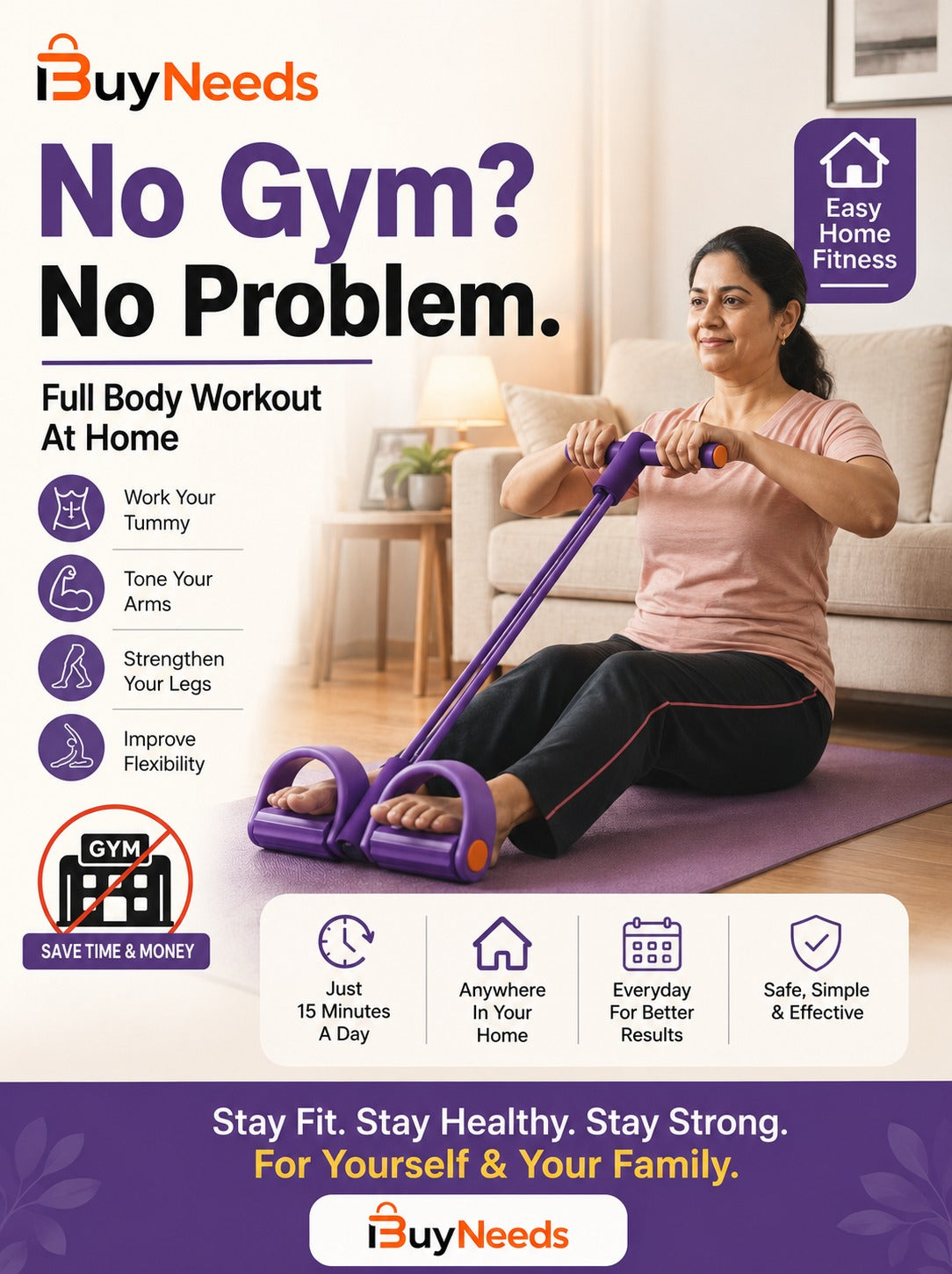 Yoga Pedal Puller Resistance Band Fitness Equipment